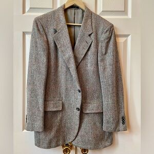 Classic Vintage Gray Tweed Men's Blazer 41R by Brookcraft